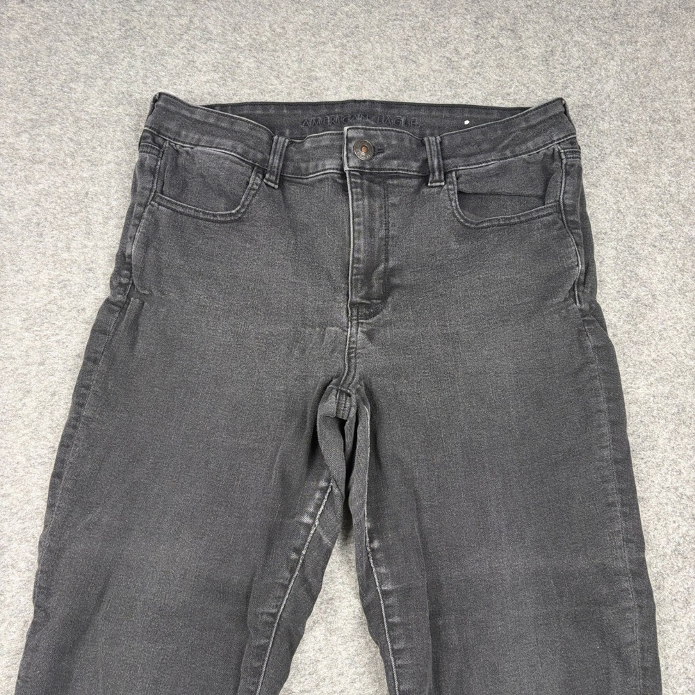 American Eagle Jeans Womens 14 Regular Black Ne(x)t‎ Level Stretch Skinny Denim